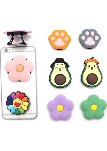 No.10 Tarzı Yeni Büyük Boy Sevimli Çiçekler Katlanabilir Telefon Tutacağı Parmak Yüzük Telefon Tutucu Telefon Braketi iPhone Standı Tutucu Telefon Sahipleri (Yurt Dışından) fırsatları