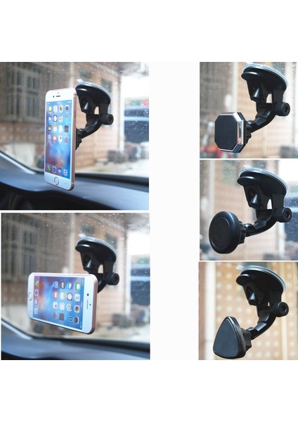 2 Adet Metal Yok Tutucu Stili Ayarlanabilir Manyetik Araç Tutacağı Mıknatıs Araç Telefonu Tutacağı Dönebilen Stand Montaj Desteği Evrensel Ön Cam Tutacağı Serbest El (Yurt Dışından) fırsatları
