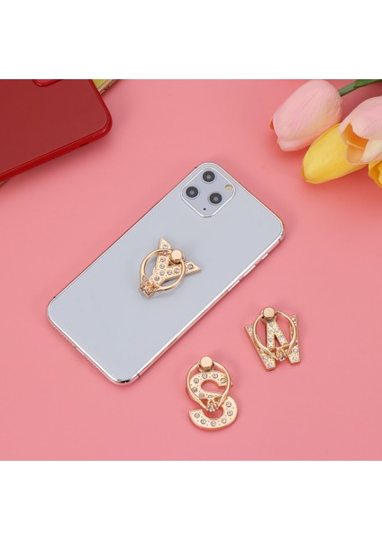 F Stili 1 Adet Evrensel Çok Fonksiyonlu Mektup Telefon Standı Lüks Elmas Ultra T Rotasyon Parmak Yüzük Tutucu Destek Soketi (Yurt Dışından) modelleri