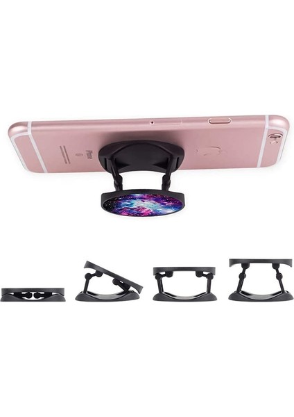 No.2 Tarzı Popüler Telefon Tutucu Popped Cep Soket Standı Renkli Çizim Dönebilen Genişleyen Halka Kavrama iPhone 13 Pro Max Için (Yurt Dışından) fırsatları