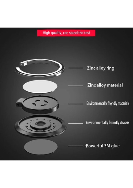 Şerit Tarzı Cep Telefonu Zil Tutacağı Stand Parmak Gr° Derece Döndürme Kickstand Uyumlu Telefonlar (Yurt Dışından) fırsatları