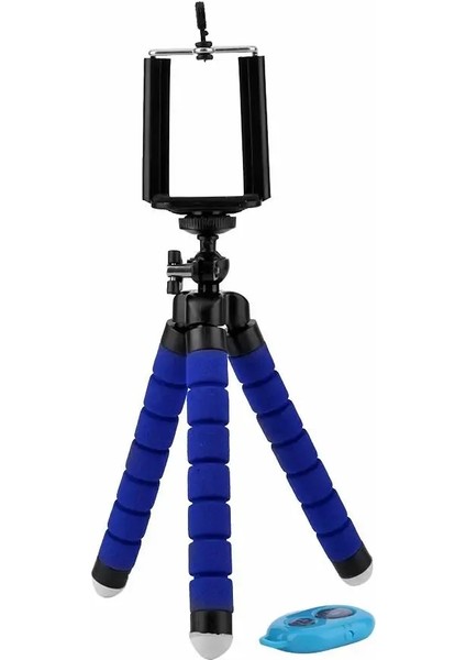 Turuncu Tarzı Mini Esnek Sünger Ahtapot Tripod Telefon Klipsi Tutucu Standları ile Cep Telefonu Kamerası Için Genişleyen Tripod Standı (Yurt Dışından)