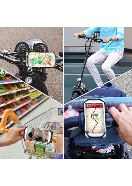 Bisiklet Cep Telefonu Tutacağı Döner Silikon Bisiklet Telefon Tutacağı 4.0 Inç-6.0 Ione Için Motosiklet Gidon Tutacağı (Yurt Dışından) fiyatları