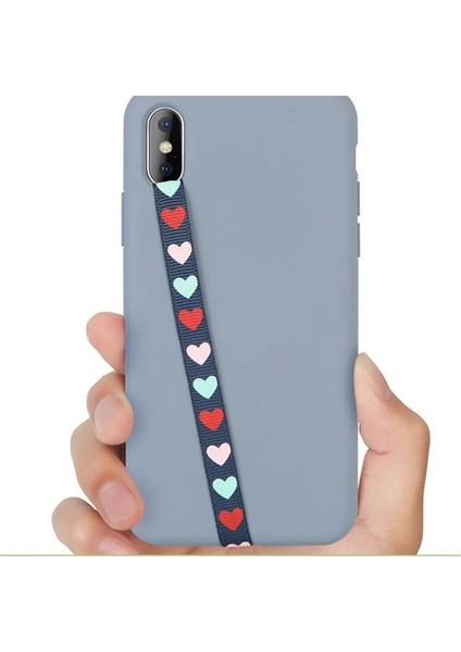 E Stili Cep Telefonu Parmak Tutucu Telefon Askısı Pu Deri Kavrama Tek El Kaymaz Telefon Tutacağı Güvenli Elastik Bandaj Bileklik (Yurt Dışından)
