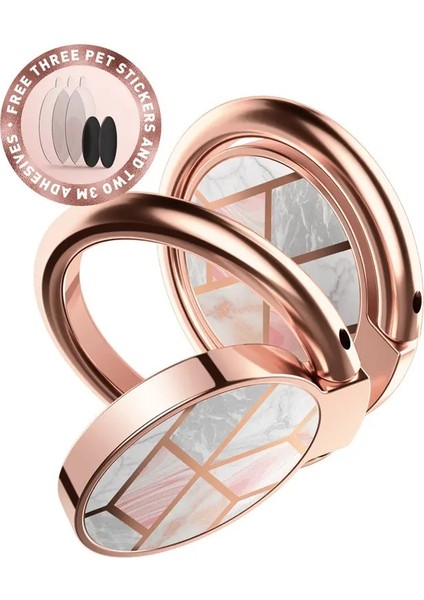 Okyanus Tarzı I-Blason Cep Telefonu Parmak Yüzük Tutacağı - Evrensel - Derece Döndürme Derecesi Flip Manyetik Arabaya Monte Edilebilir Tekme Standı (Yurt Dışından) modelleri