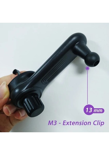 M3 - Uzatma 13 mm Stili Yükseltme Araba Havalandırma Klipsi Çıkışları Için Top Kafa Mıknatıs Araç Telefonu Tutucu Stand Yerçekimi Montaj Desteği Braketi Kelepçesi (Yurt Dışından)
