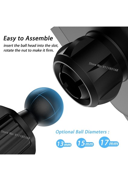 M3 - Uzatma 13 mm Stili Yükseltme Araba Havalandırma Klipsi Çıkışları Için Top Kafa Mıknatıs Araç Telefonu Tutucu Stand Yerçekimi Montaj Desteği Braketi Kelepçesi (Yurt Dışından) fiyatları