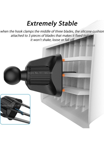 M3 - Uzatma 13 mm Stili Yükseltme Araba Havalandırma Klipsi Çıkışları Için Top Kafa Mıknatıs Araç Telefonu Tutucu Stand Yerçekimi Montaj Desteği Braketi Kelepçesi (Yurt Dışından) indirimleri