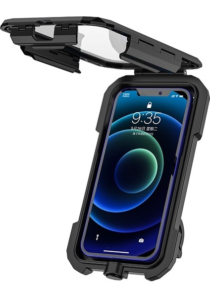 Gidon Stili Için S Bisiklet Telefon Desteği Su Geçirmez Kılıf Bisiklet Motosiklet Gidon Dikiz Aynası Standı Tutucu "cep Telefonu Montaj Çantası (Yurt Dışından) fırsatları