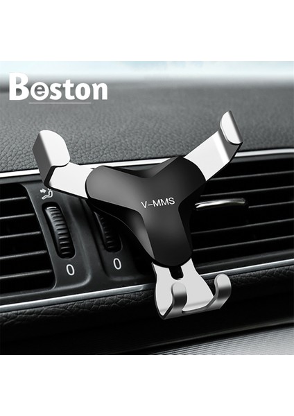 Siyah Kül Tarzı Araçta Telefon Için Yerçekimi Araç Tutacağı Havalandırma Montaj Klipsi Hücre Tutacağı Manyetik Olmayan Cep Telefonu Standı Desteği Akıllı Telefon Voiture (Yurt Dışından) indirimleri