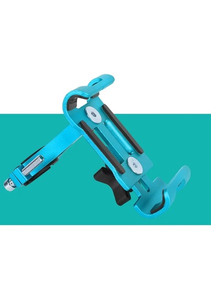 Mavi Stil Metal Motosiklet Bisiklet Telefon Tutucu Alüminyum Alaşım Kaymaz Braket Gps Klip Tüm Akıllı Telefonlar Için Evrensel Bisiklet Telefon Standı (Yurt Dışından)