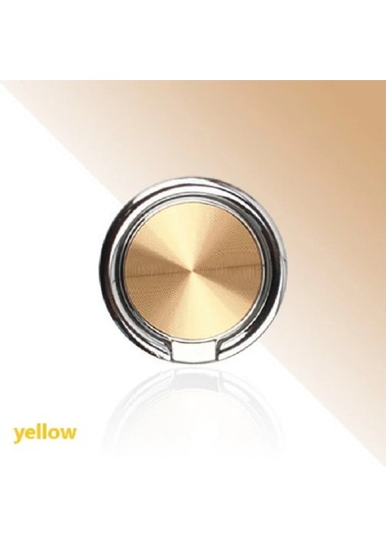 Sarı Stil Parmak Yüzük Akıllı Telefon Parmak Yüzük Tutacağı Manyetik Montajlı Telefon Arka Plakası Evrensel Braket Son Derece Ince Luxurystand (Yurt Dışından)