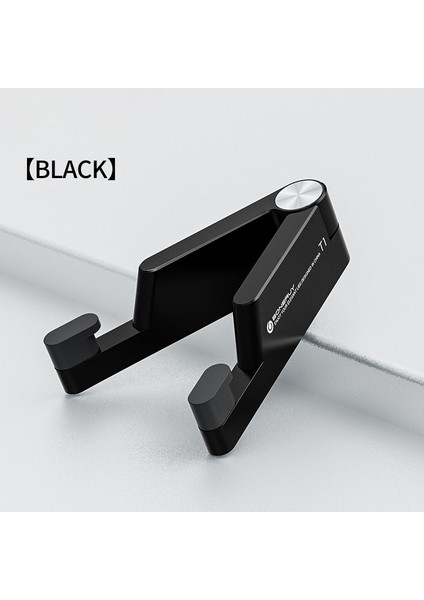 Siyah Stil T1 Evrensel Mze Alüminyum Taşınabilir Katlanır Masa Montaj Tutucu Braketi Cep Telefonu Beşiği Cep Telefonu iPad Için Katlanabilir Standı (Yurt Dışından) fiyatları