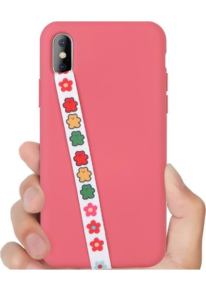 Bir Stil Cep Telefonu Parmak Tutucu Telefon Askısı Pu Deri Kavrama Tek El Kaymaz Telefon Tutacağı Güvenli Elastik Bandaj Bileklik (Yurt Dışından)