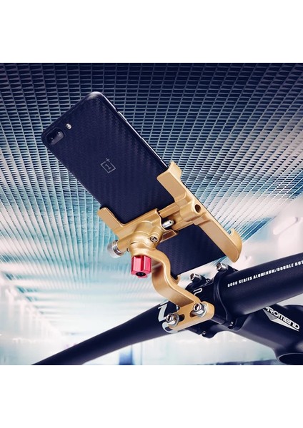 Temel Sürüm Kırmızı Stil Alüminyum Alaşımlı Bisiklet Bisiklet Telefon Tutucu Motosiklet Gidon Dağı Evrensel Kaymaz Ayarlanabilir Moblie Cep Telefonu Standı (Yurt Dışından) indirimleri