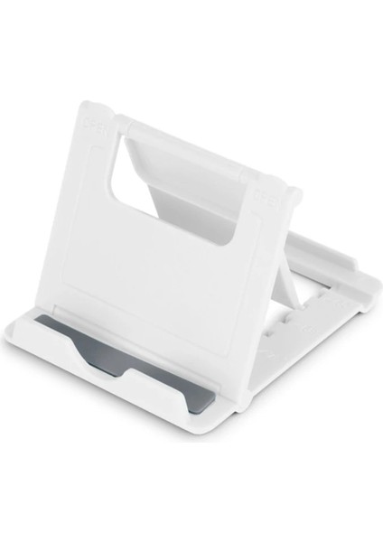 Beyaz Stil Mini Evrensel Ayarlanabilir Katlanabilir Cep Telefonu Tablet Masa Standı Tutucu Ipad Mp3 Çalar Mac Için Akıllı Telefon Cep Telefonu Braketi (Yurt Dışından)