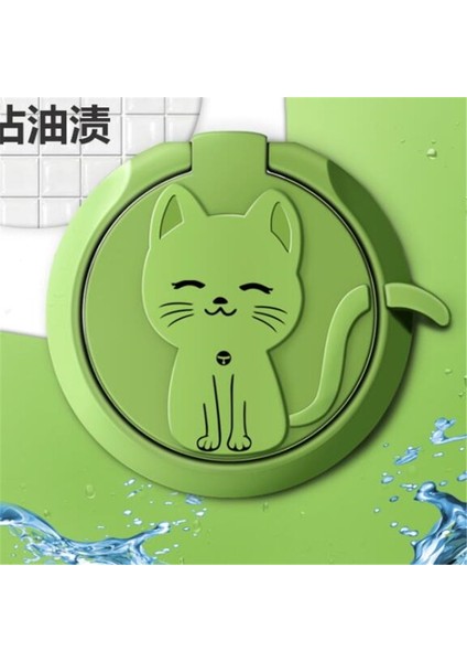 Bir Stil Daire Kedi Sıvı Hissediyorum Mobil Parmak Yüzük Telefon Standı Tutucu Araba Braketi Telefon Tutucu Standı iPhone Tüm Telefon Için Suporte Celular (Yurt Dışından) modelleri