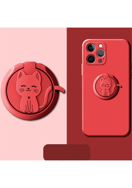 Bir Stil Daire Kedi Sıvı Hissediyorum Mobil Parmak Yüzük Telefon Standı Tutucu Araba Braketi Telefon Tutucu Standı iPhone Tüm Telefon Için Suporte Celular (Yurt Dışından) fırsatları