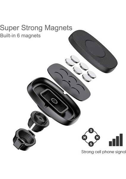 Airventphoneholder Stili Untoom Manyetik Araç Telefonu Tutucu Araba Hava Firar Telefon Montajı Evrensel Pano Mıknatıs Cep Telefonu Tutucu iPhone Samsung Için Standı (Yurt Dışından) fırsatları