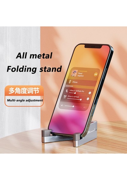 Gümüş Tarzı T1 Evrensel Mze Alüminyum Taşınabilir Katlanır Masa Montaj Tutucu Braketi Cep Telefonu Beşiği Cep Telefonu iPad Için Katlanabilir Standı (Yurt Dışından) fırsatları