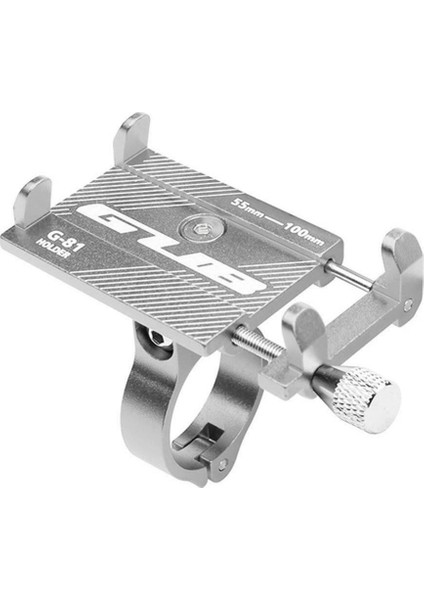 Titanyum Renk Stili Bisiklet Scooter Alüminyum Alaşım Cep Telefonu Tutucu Gps Dağ Bisikleti "akıllı Telefon Için Montaj Braketi Cep Telefonu Standı (Yurt Dışından)