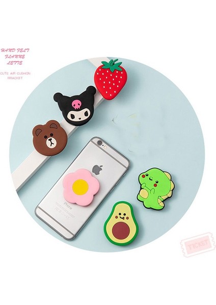 Hava Tarzı Sevimli Karikatür Hayvan Çiçek Cep Telefonu Için Çok Fonksiyonlu Telefon Katlama Tutucu Tablet Bilgisayar Için Evrensel Stand Desteği. (Yurt Dışından) fiyatları