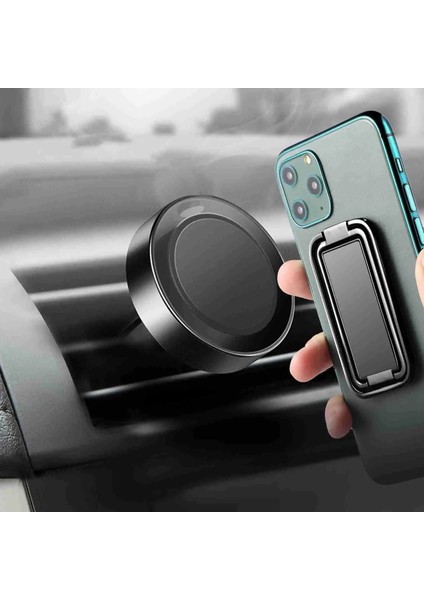 Siyah Stil Telefon Rafı Için En Son Gelişmiş Yaratıcı Çok Fonksiyonlu Tutucu, Manyetik Emme Aracı Iphone Için Uygundur (Yurt Dışından) modelleri