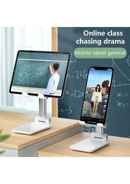 Siyah Stil Masa Tutucu Telefon Tutucu Stand Canlı Yayın Standı Taşınabilir Katlanabilir Teleskopik Masaüstü Standı Kaymaz Cep Telefonu Standı (Yurt Dışından) modelleri