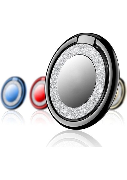 C-Siyah Tarzı Lüks Metal Cep Telefonu Soket Tutucu Evrensel 360 Derece Döndürme Parmak Yüzük Tutucu Manyetik Araba Braketi Aksesuarları Standı (Yurt Dışından) fırsatları