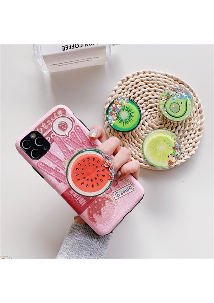 Şeftali Tarzı Sevimli Yumuşak Yaz Meyve Telefon Tutucu Standı Cep Telefonu Tutacağı IPhone Ring Holde Avokado Kız Telefones Celulares Desteği (Yurt Dışından) fırsatları