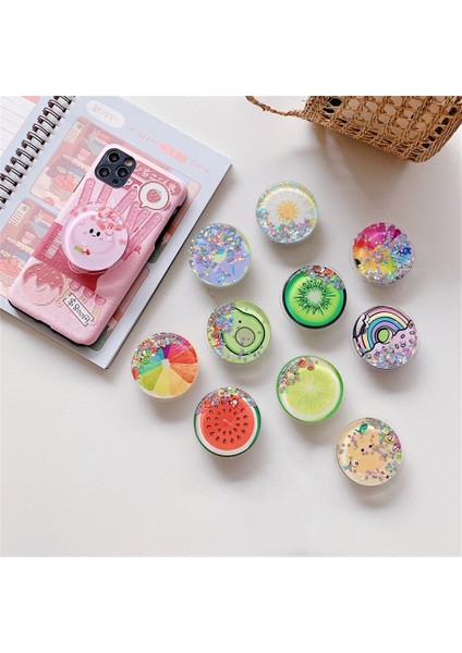 Şeftali Tarzı Sevimli Yumuşak Yaz Meyve Telefon Tutucu Standı Cep Telefonu Tutacağı IPhone Ring Holde Avokado Kız Telefones Celulares Desteği (Yurt Dışından) indirimleri