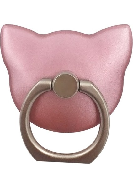 Pembe Tarzı Karikatür Karanfil Derecesi Mobil Parmak Yüzük Telefon Tutucu Akıllı Mobil Evrensel Kedi Kafası Halka Kanca Tutucu Için Taban Yuvası (Yurt Dışından)