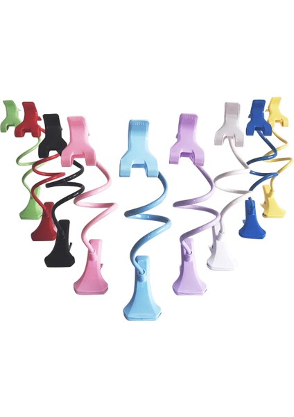 Siyah Stil Evrensel Cep Telefonu Tutucu Ayarlanabilir Cep Telefonu Klip Tembel Tutucu Yatak Masaüstü Dağı Akıllı Telefon Standı Destek Telefonu (Yurt Dışından) indirimleri