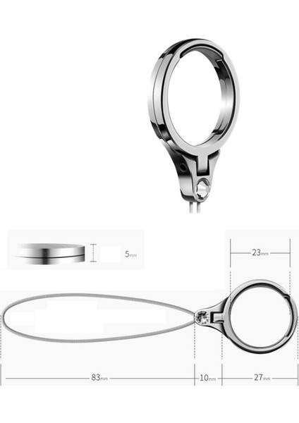 Gümüş Tarzı Evrensel 360 Derece Parmak Yüzük Ipi Mobil Tutucu Metal Stand ve Akıllı Telefon Telefonu U Disk Için Halka Asmak Halat (Yurt Dışından) indirimleri