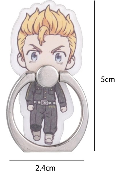 H16 Stili Anime Tokyo Revengers Yüzük Tokası Karikatür Akrilik Baskı Dekoratif Telefon Tutacağı (Yurt Dışından) indirimleri