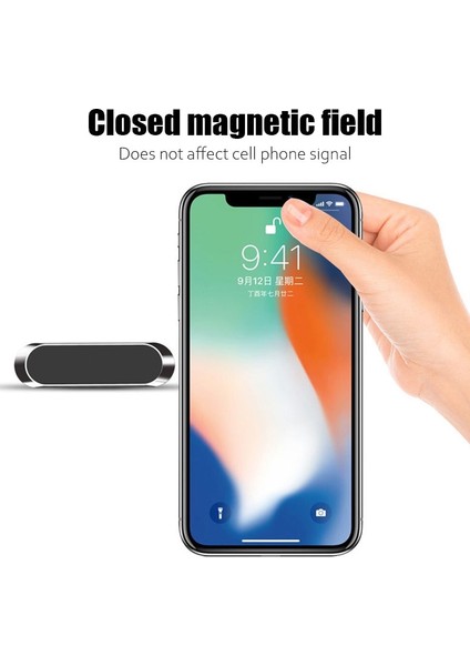 Rosr Altın Tutucu Stili F6 Manyetik Araç Telefon Tutacağı Metal Mini Bar Tutacağı Evrensel Güvenlik ve Çevre Koruma Araç Manyetik Telefon Tutacağı (Yurt Dışından) indirimleri