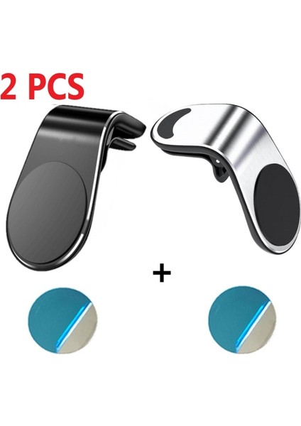 2 Adet Gümüş Tarzı 2 Adet Manyetik Telefon Tutucu Araba Standı Mıknatıs Cep Telefonu Braketi Araba Manyetik Tutucu Telefon Için iPhone 12 Pro Max Samsung (Yurt Dışından) indirimleri