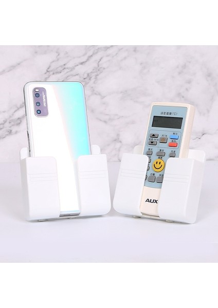 30G Beyaz Stil Duvar Telefonu Tutucu Uzaktan Kumanda Cep Telefonu Fiş Tutacağı Şarj Standı Yumruksuz Yapıştır Ev Tipi Organizatör Saklama Kutusu Yeni (Yurt Dışından) fiyatları