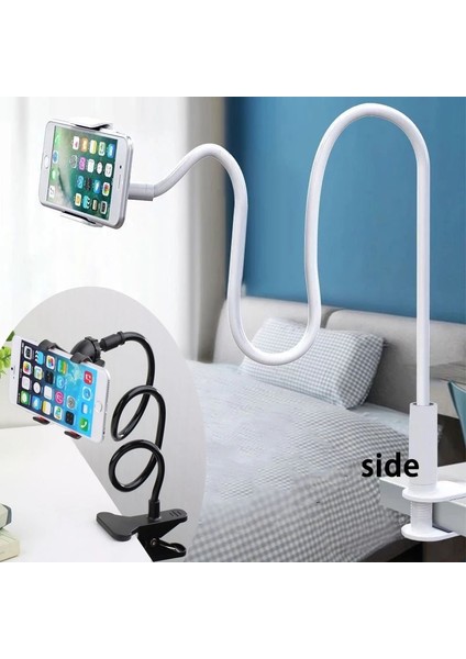 Açık Mavi Tarzı Evrensel Cep Telefonu Tutucu Ayarlanabilir Cep Telefonu Klip Tembel Tutucu Yatak Masaüstü Dağı Akıllı Telefon Standı Destek Telefonu (Yurt Dışından) modelleri