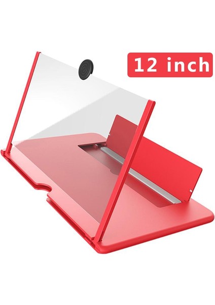 Kırmızı Stil Katlanır Cep Telefonu Ekran Büyüteç Büyütülmüş 3D Cep Telefonu Ekran Büyüteç Radyasyon Hd Video Amplifikatör Telefon Standı (Yurt Dışından)