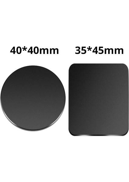 40MM Siyah 35X45MM Stili Evrensel Metal Plaka Etiket Manyetik Araç Telefonu Tutacağı Için Yedek Metal Plaka Demir Sac Seti Mıknatıs Telefon Tutacağı Standı (Yurt Dışından)