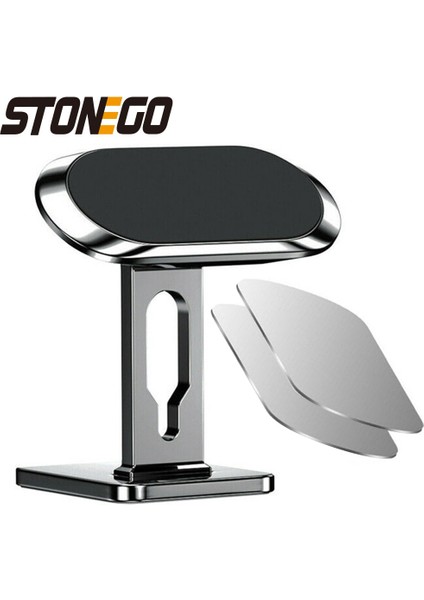 Siyah Stil Stonego 360 ° Döndürme Manyetik Araç Telefonu Tutucu Standı Evrensel Düz Yapışkan Pano Tutacağı (Yurt Dışından) fiyatları
