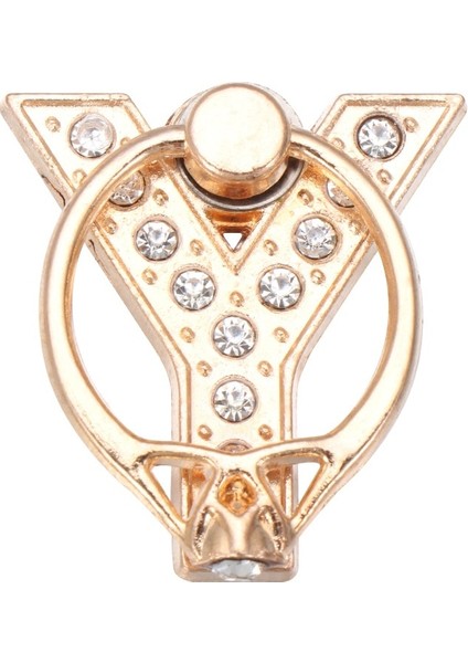 Y Tarzı 1 Adet Akıllı Telefon A-Z Mektup Standı 360 Döndürme Cep Telefonu Braketi Alfabe Lüks Elmas Parmak Yüzük Tutucu Mektup Telefon Standı (Yurt Dışından)