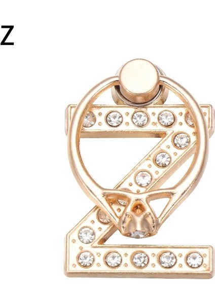 Y Tarzı 1 Adet Akıllı Telefon A-Z Mektup Standı 360 Döndürme Cep Telefonu Braketi Alfabe Lüks Elmas Parmak Yüzük Tutucu Mektup Telefon Standı (Yurt Dışından) fırsatları