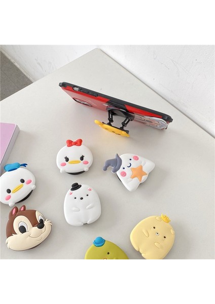 L Tarzı Cep Telefonu Aksesuarları Telefon Soket Braketi 3D Karikatür Hava Yastığı Montaj Telefon Kılıfı Için Telefon Arka Parmak Telefon Tutucu Telefon Standı (Yurt Dışından) modelleri