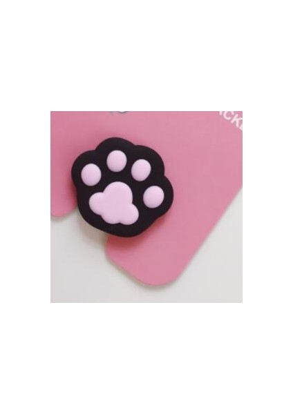 F Stili Cep Telefonu Braketi Sevimli 3D Hayvan Ayak Izi Katlama Telefonu Genişleyen Stand Parmak Tutacağı Panda Kedi Pençesi Unicorn Telefon Tutucu Standı (Yurt Dışından)