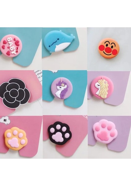 F Stili Cep Telefonu Braketi Sevimli 3D Hayvan Ayak Izi Katlama Telefonu Genişleyen Stand Parmak Tutacağı Panda Kedi Pençesi Unicorn Telefon Tutucu Standı (Yurt Dışından) fiyatları