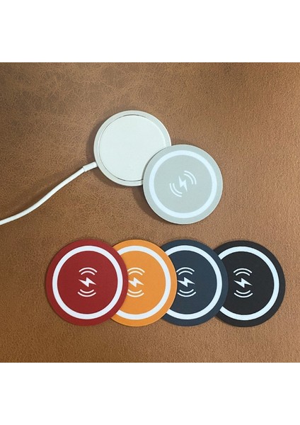 56MM Kırmızı Stil 2 Adet Yeni Renkli Metal Plaka Disk Kablosuz Şarj Mıknatıs Plaka Disk Araç Montaj Kablosuz Cep Telefonu Tutucu Levha (Yurt Dışından) fiyatları