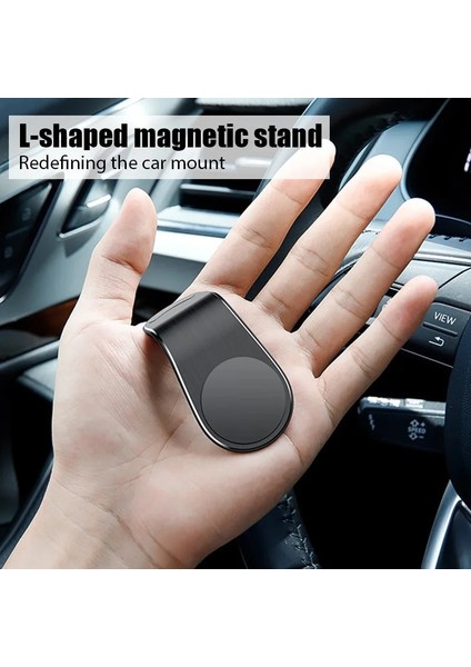 G Tarzı L Şekli Araba Manyetik Tutucu Telefon Standı Mıknatıs Cep Telefonu Braketi Araba Manyetik Tutucu Telefon Için iPhone 12 Pro Max Samsung (Yurt Dışından) indirimleri