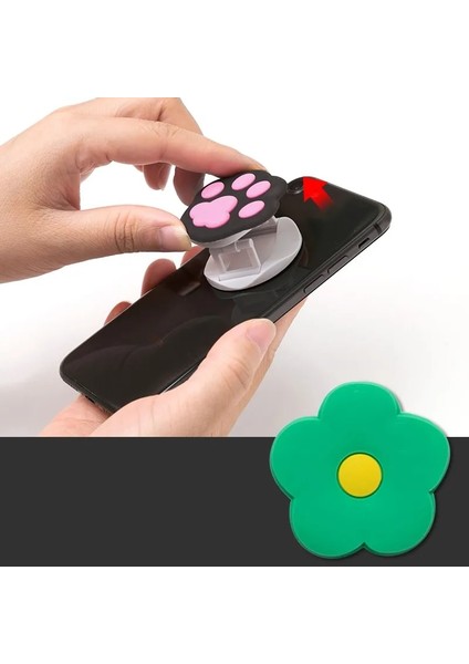 No.13 Tarzı Evrensel Cep Telefonu Braketi Sevimli 3D Hayvan Katlama Telefonu Genişleyen Stand Parmak Tutacağı Panda Kedi Pençesi Unicorn Telefon Tutucu Standı (Yurt Dışından) fırsatları